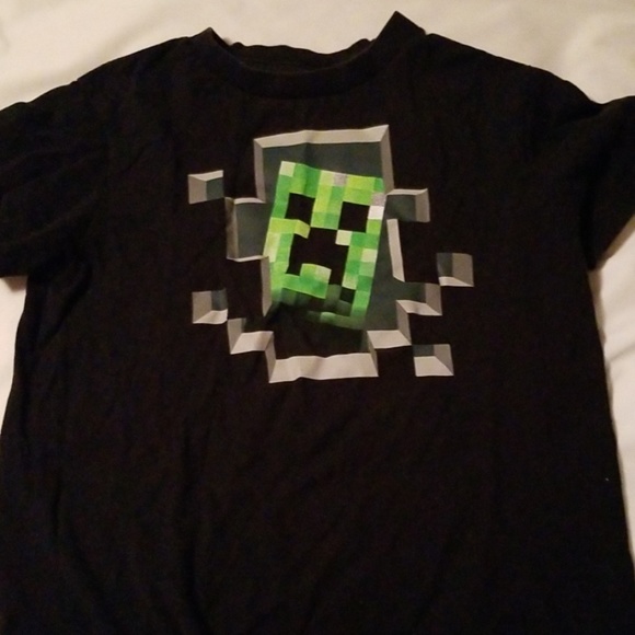 Kids creeper shirt Minecraft - Picture 1 of 2